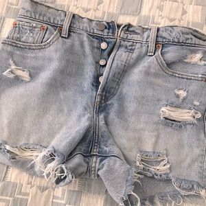 Levi’s “Wedgie” cut offs